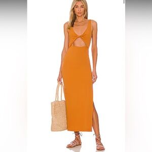Nico Midi Dress in Inka Gold